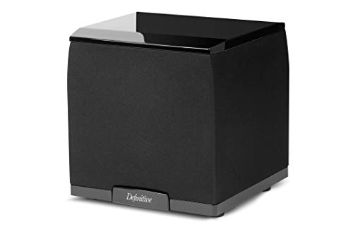 Definitive Technology SuperCube 2000 Ultra-Compact 7 1/2' Powered Subwoofer | Superior Bass Performance | Small Size, 650 Watts of Power | Fits in any décor | Includes Rubber & Spiked Feet