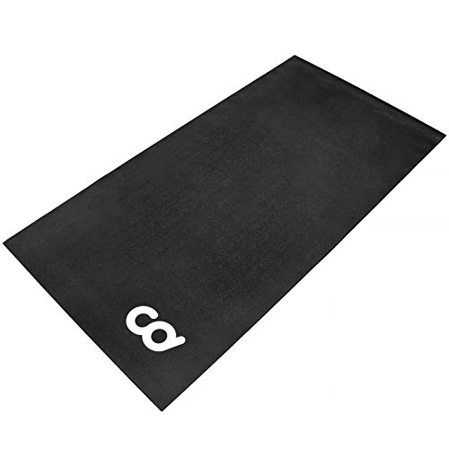 Bike Bicycle Trainer Floor Mat Suits Ergo Mag Fluid for Indoor Cycles.Stepper for Peloton Spin Bikes - Floor Thick Mats for Exercise Equipment - Gym Flooring (30-inch x 60-inch) (76.2 cm x 152.4 cm)