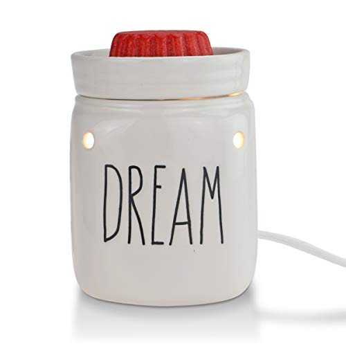 STAR MOON Scentsy Warmer, Wax Warmer for Home Décor, Home Fragrance Diffuser, No Flame, Removable Dish, with One More Bulb (Mason Jar, Dream)