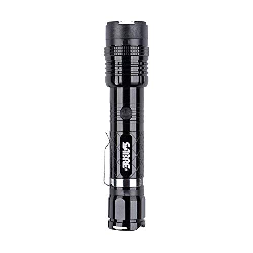 SABRE Tactical Stun Gun & LED Flashlight — Delivers 1.139 Serious Pain Inducing microCoulombs & 80 Lumen —Life Time Warranty & Training Video Included