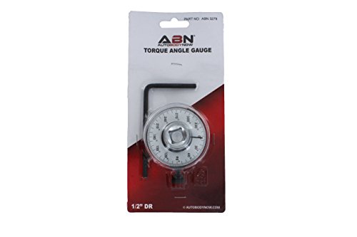 ABN Torque Angle Gauge – 1/2 Inch Drive Torque Angle Meter Tool, Torque to Yield Gauge Torque Adapter