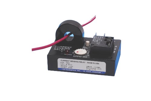 CR Magnetics CR4395-EH-120-110-X-CD-ELR-I Current Sensing Relay with Internal Transformer, 120 VAC, Energized on High Trip, 1 - 10 AAC Trip Range