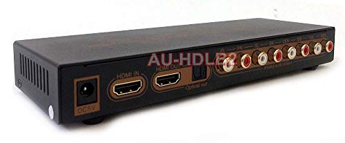 AllAboutAdapters HDMI LPCM 7.1 to Analog Surround Sound Audio Decoder- 4K Version