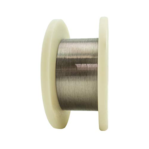 0.0004'' (0.0102 mm) Diameter 99.95% Pure Tungsten Fine Wire, 500 Meter/Spool, Cleaned and straightened