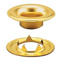 Stimpson Sheet Metal Grommet and Teeth Washer Brass Durable, Reliable, Heavy-Duty #4 Set (720 Pieces of Each)