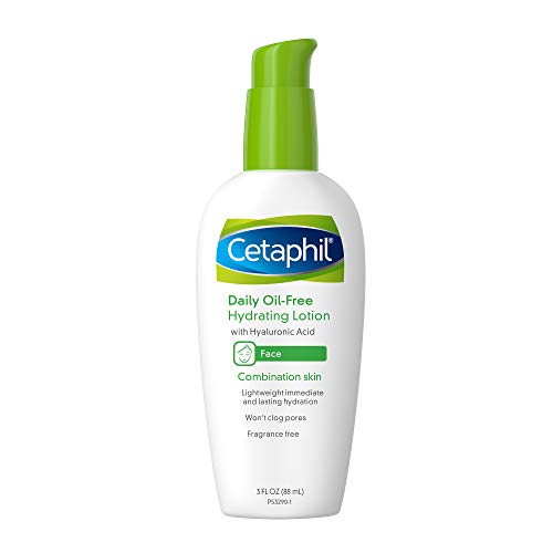 Cetaphil Daily Oil-Free Hydrating Lotion with Hyaluronic Acid, 3.0 Fluid Ounce