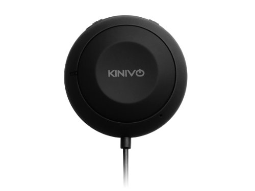 Kinivo BTC450 Bluetooth Car Kit (Hands-Free Adapter for Cars with 3.5mm Aux Input, Apt-X)