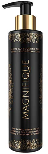 Onyx Magnifique Sunbed Dark Tanning Lotion Bronzing Accelerating Dark Tan Result Luxury Skin Treatment Push-Up Complex Coffee Tamanu Oil Blend Lightweight Formula