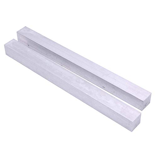 2 Pieces of 1' X 1' Square Aluminum BAR 12' Long +.07'/-0 6061 General Purpose Plate,T6511 Solid New Mill Stock