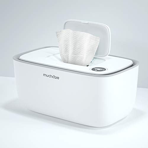 Wipe Warmer, Baby Wipe Warmer Dispenser, Muchcare Diaper Warmer with USB Charging, Safe and Portable, Brings You Perfect Wipes Temperature and Humidity