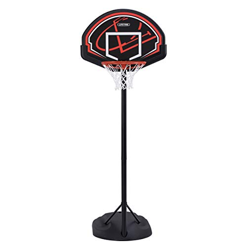 Lifetime 90022 32' Youth Portable Basketball Hoop, Red/Black
