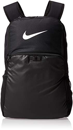 NIKE Brasilia XLarge Backpack 9.0, Black/Black/White, Misc