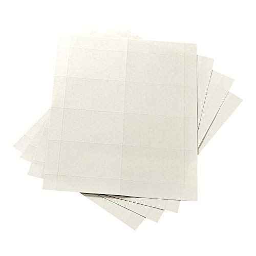 AmazonBasics Name Badge Inserts Cardstock Refills, Print or Write, 2-1/4' x 3-1/2', White, 400-Pack