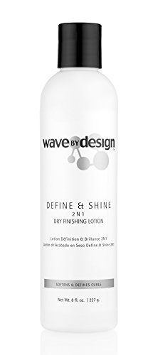 Design Essentials 2-N-1 Dry Finishing Lotion to Restore, Define & Revitalize Waves, Curls, and Texturized Styles -Wave By Design Collection, 8oz.