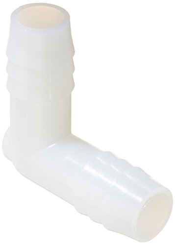 Parker Hannifin 365HB-8N-pk10 Par-Barb Union Elbow Fitting, Nylon, 90 Degree Angle, 1/2' Hose Barb x 1/2' Hose Barb, White (Pack of 10)