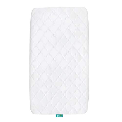 Cradle Mattress Pad Cover for 36' × 18' Standard Cradle Mattress, Ultra Soft Microfiber Surface and Extra Waterproof Layer, Washer & Dryer Friendly