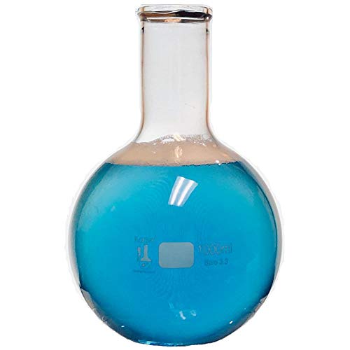 1000ml Boiling Flask, 3.3 Boro. Glass, Flat Bottom, Karter Scientific 250C4 (Single)