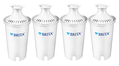 Brita Standard Replacement Filters for Pitchers and Dispensers, 4 Count, White