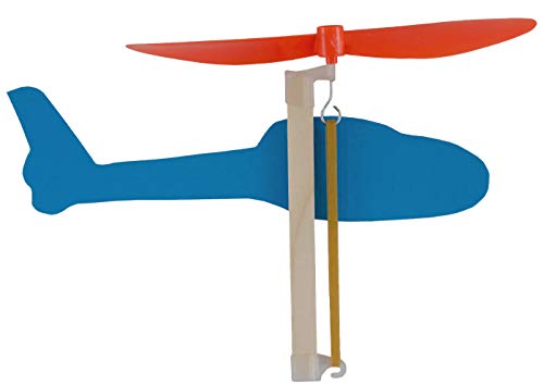 YouMake 10-Pack Rubber Band Helicopter Kit - DIY STEM Project for Kids - Comes with Instructions, Plastic Propellers, and More!