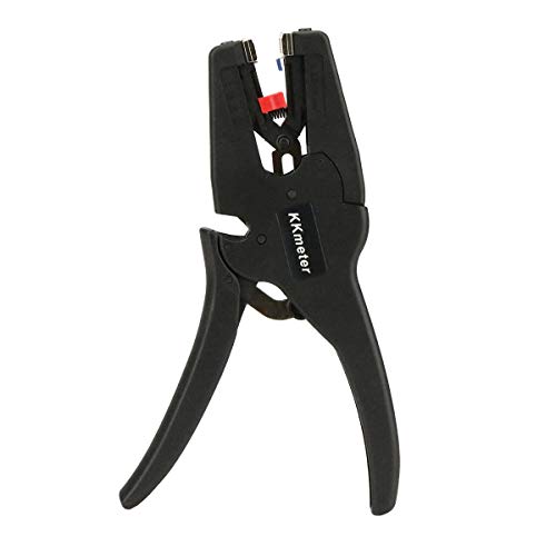 Wire Stripper, KKmeter AWG7-32/ (0.03-10mm²) Self-Adjusting Wire Stripping Tool/Automatic Cable Cutter with 2 in 1 Multi Pliers for Wire Stripping, Cutting 5-20mm/ (0.25-0.75inch)