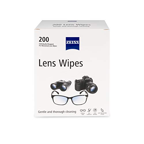 ZEISS Lens Wipes - 200 Pre-Moistened Eyeglass Cleaning Wipes