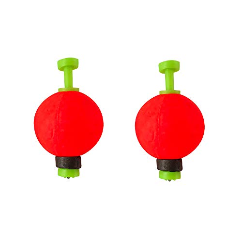 Thill Fish'N Foam Round Floats - Red - 1 in - Weighted Clip