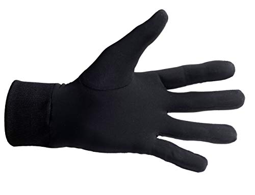 Medium ONLY. 100% Pure Silk Thermal Liner Gloves Inner for Bikers, Skiers, Dog Walkers, Cyclists, Fishermen, Gardeners and All Outdoor Activities.