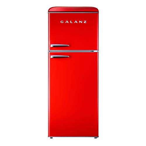 Galanz GLR10TRDEFR Retro Refrigerator, 10.0 Cu Ft, Red