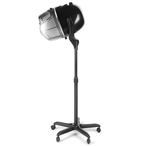 Artist Hand Bonnet Hair Dryer Adjustable Professional Hood Dryer Stand Up Rolling Base with Wheels Salon Equipment