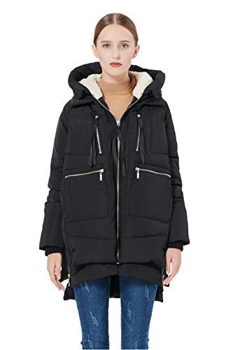 Orolay Women's Thickened Down Jacket Black M