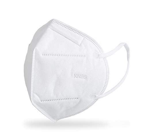 KN95 FACE MASK 5-Layer Filtration White Mask - Liquid and Dust Proof Face Protection - 10 Pack