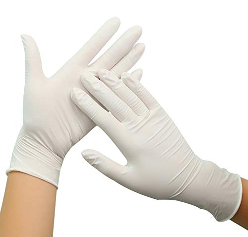 100 Pcs Nitrile Disposable Powder Rubber Latex Free Medical Exam Sterile Ambidextrous Comfortable Industrial Cleaning Gloves Separate Vacuum Package (Medium)…