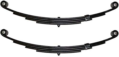 M-Parts 2 Pack SW6 - SW6-6-Leaf 24.88' X 1-3/4' Double Eye Springs for 5,300 Lbs Trailers, 2,650 Lbs Capacity Per Spring