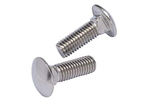 1/2'-13 X 1-1/4' (25pc) Stainless Carriage Bolt, 18-8 Stainless Steel