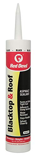 Red Devil 063612 Blacktop and Roof Repair Sealant, 10.1 fl. oz, Black, 12 Pack