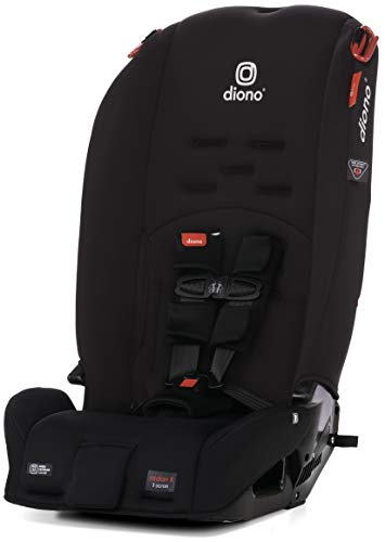 Diono 2020 Radian 3R, 3 in 1 Convertible, 10 years 1 Car Seat, Slim Fit Design, Fits 3 Across, Black Jet