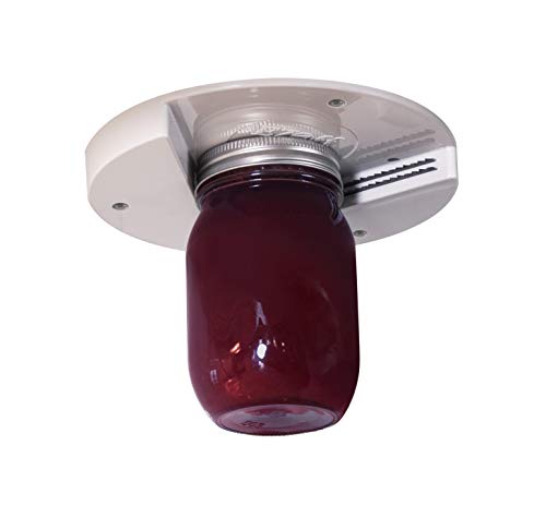 EZ Off Jar Opener - Under Cabinet Jar Lid & Bottle Opener - Great for Seniors & Weak or Arthritic Hands