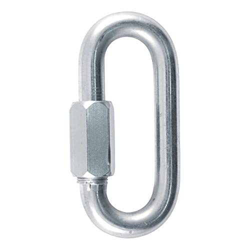 CURT 82932 Threaded Quick Link Trailer Safety Chain Hook Carabiner Clip, 1/2-Inch Diameter, 16,500 lbs Break Strength