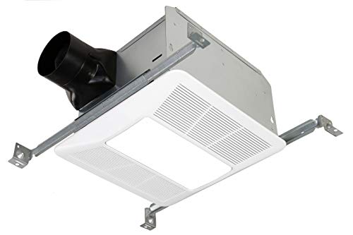 KAZE APPLIANCE Ultra Quiet Bathroom Exhaust Fan with LED Light and Night Light (90 CFM, 0.3 Sone)