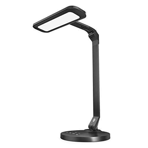 TaoTronics LED Desk Lamp Fully Rotatable Dimmable, Wider Lighting Zone, USB Charging Port, 4 Color Modes & 4 Brightness Levels, 1 Hour Timer, Official member of Philips Enabled Licensing program