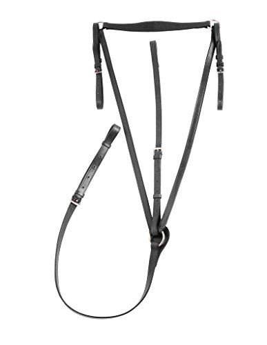 SilverFox Standing Breastplate Martingale Black