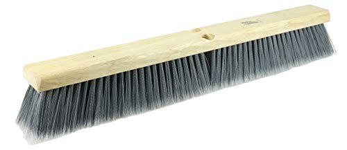 Weiler 42042 24' Block Size, Flagged Silver Polystyrene Fill, Fine Sweep Floor Brush, Natural