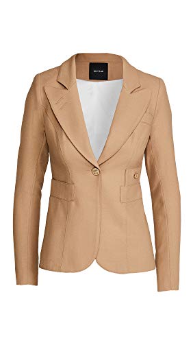 SMYTHE Women's Classic Duchess Blazer, Camel, Tan, 4