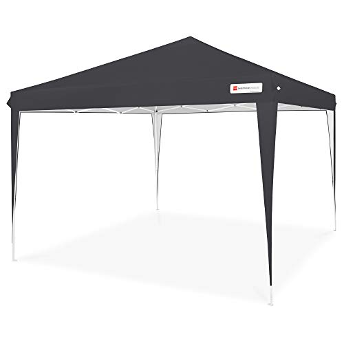 Best Choice Products Outdoor Portable Lightweight Folding Instant Pop Up Gazebo Canopy Shade Tent w/Adjustable Height, Wind Vent, Carrying Bag, 10x10ft - Black
