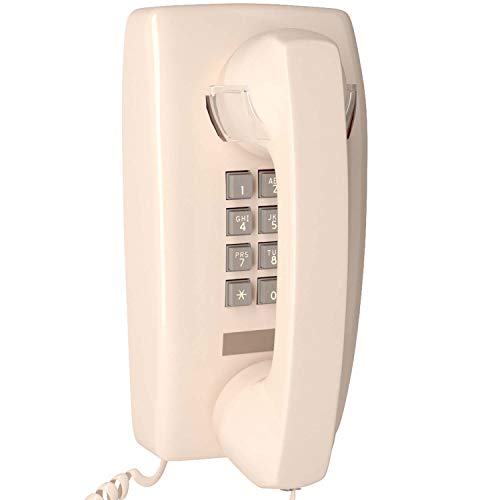 Home Intuition Amplified Single Line Corded Wall Mounted Telephone with Extra Loud Ringer, Ash