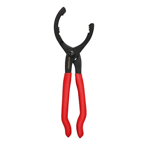 WORKPRO 12' Adjustable Oil Filter Pliers, Oil Filter Wrench Adjustable Oil Filter Removal Tool, Ideal For Engine Filters, Conduit, Fittings, W114083A