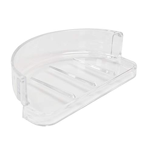 EZ-FLO 15204 Replacement Bathroom Plastic Soap Dish, Clear