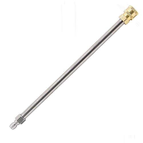 EDOU 17'' Extension Wand Lance for High Pressure Power Washer Stainless Steel 1/4'' Quick Connect