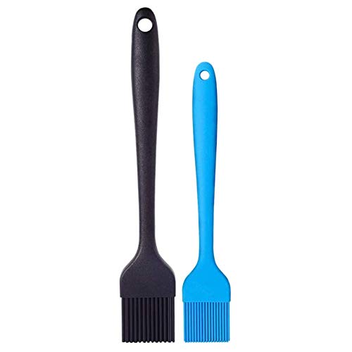 Silicone Basting Pastry Brush Set of Heat Resistant Long Handle Pastry Brush for Grilling, Baking, BBQ and Cooking, Solid Core and Hygienic Solid Coating