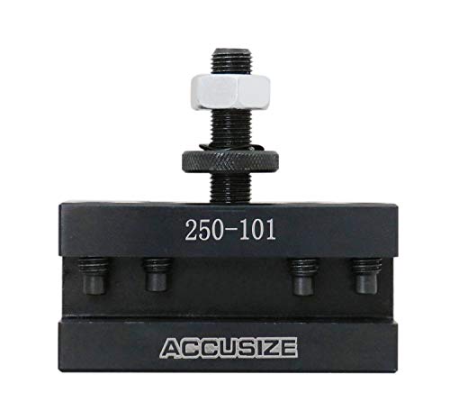 Accusize Industrial Tools Style Axa Turning and Facing Quick Change Tool Post Holder for1/2'' Turning Tools, Style 1, 0250-0101